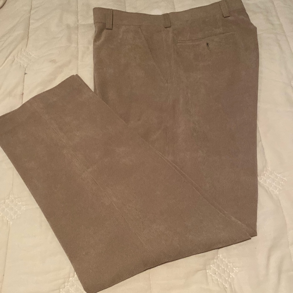 Men’s Bachrach tan corduroy dress pants